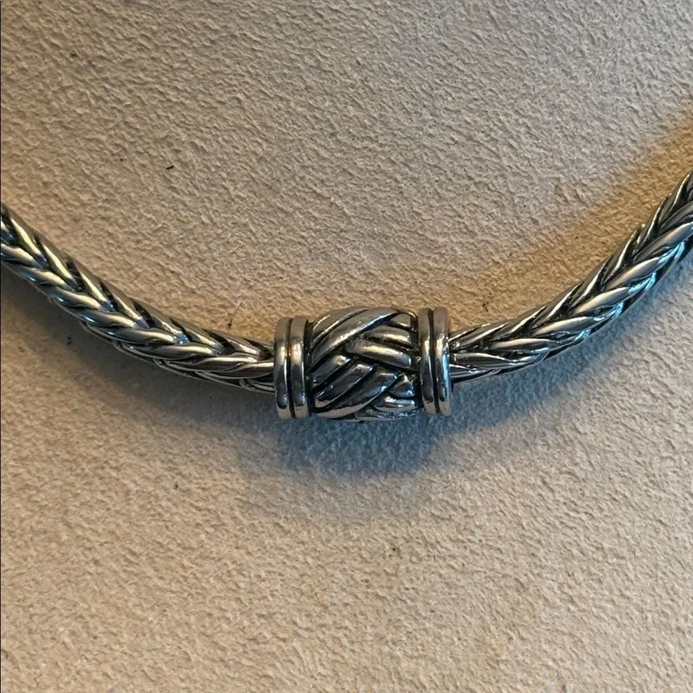 Silver Braided Necklace!